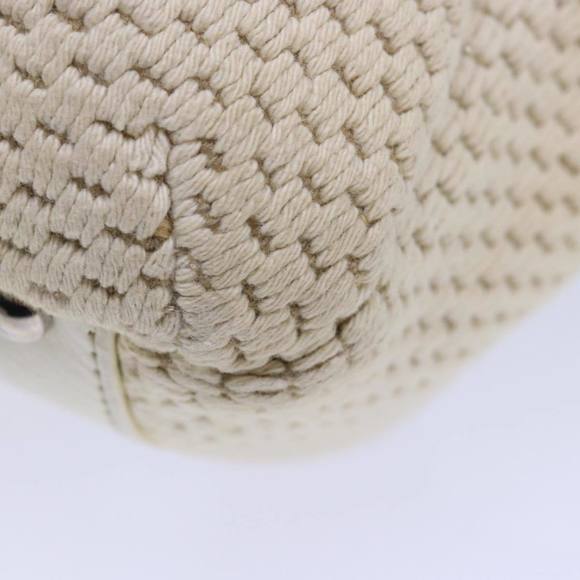 CHANEL Hand Bag Canvas Leather Beige CC Auth yb619 - Picture 14 of 16